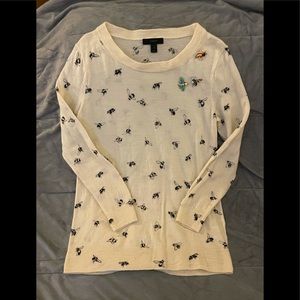 J. Crew bee sweater size small